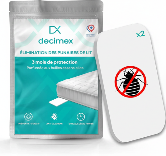 2 Plaquettes Anti PUNAISES de lit Acariens-Prévention